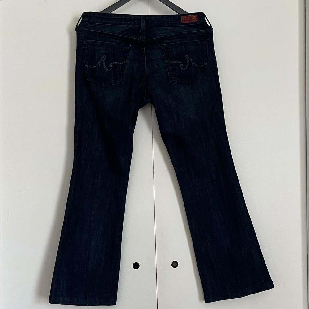 AG Adriano Goldschmied Dark Indigo Flare Jeans